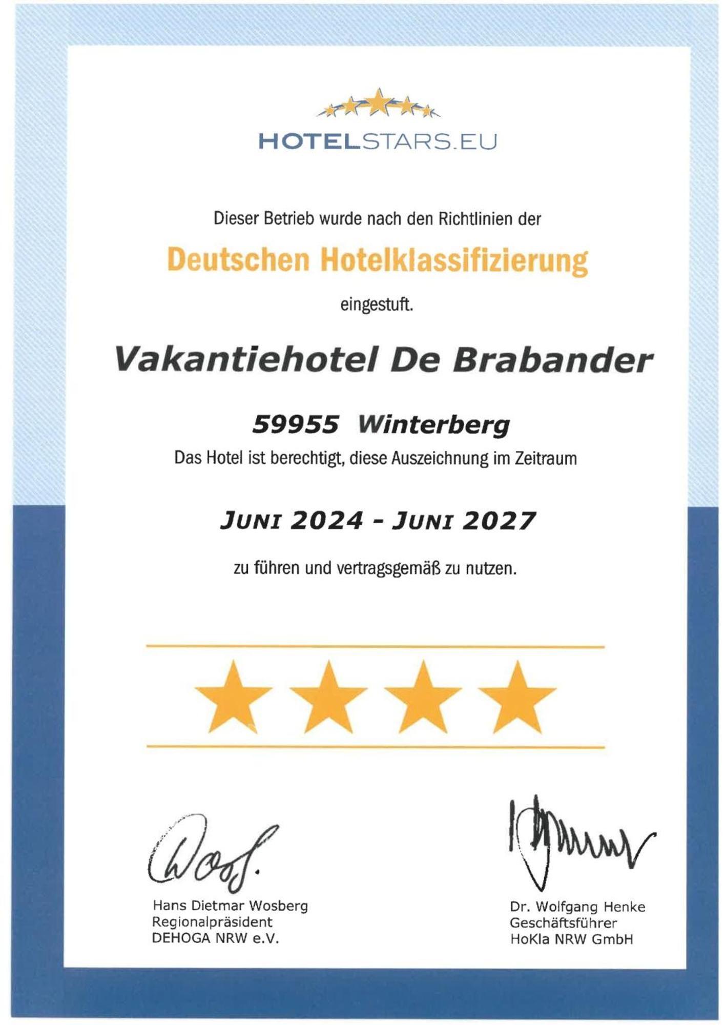 Vakantiehotel Der Brabander Winterberg Exteriör bild